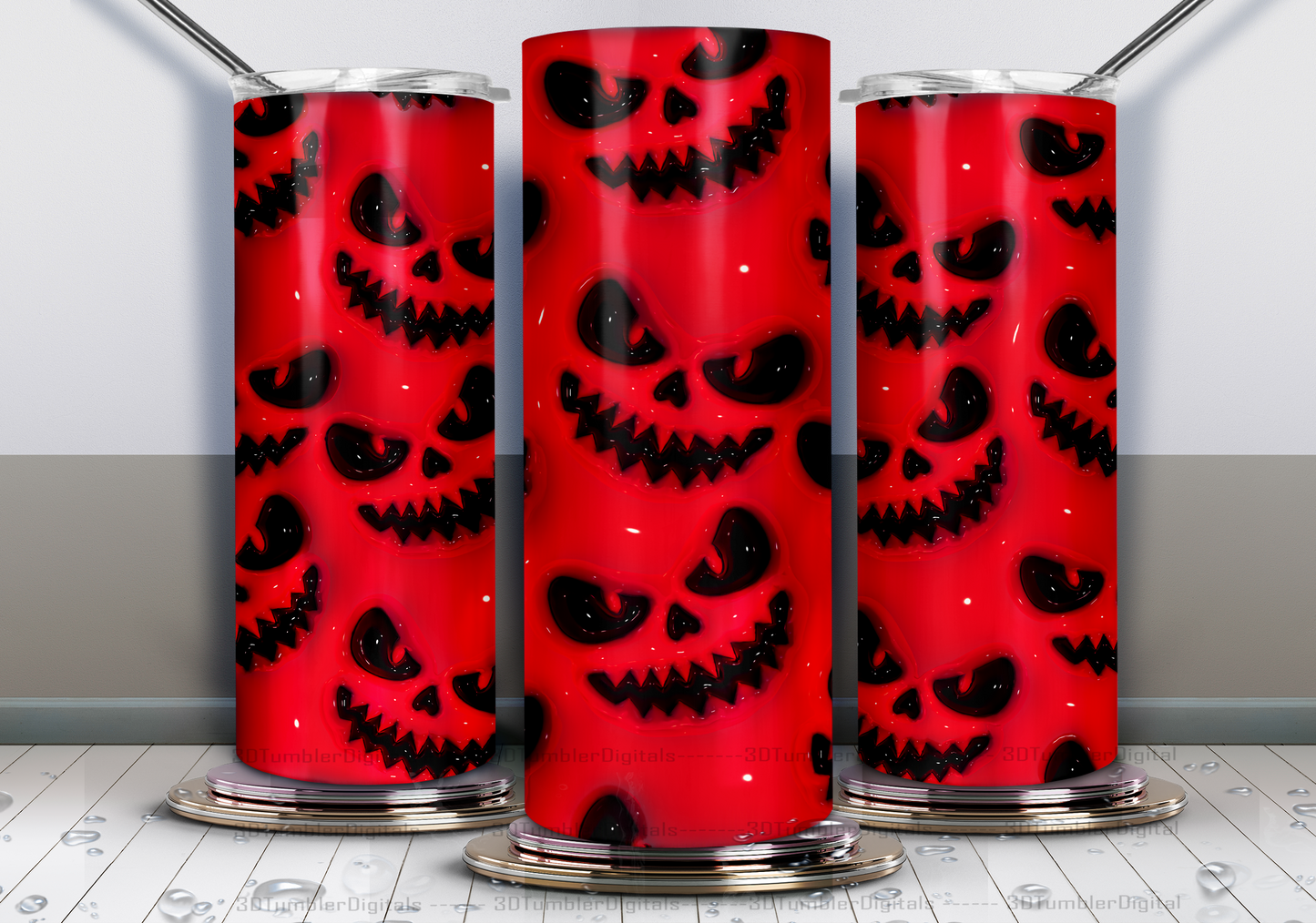 20 oz Stainless Steel Tumbler with Metal Straw