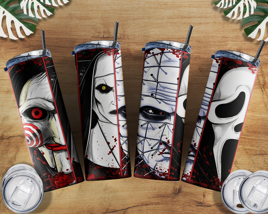 20 oz Stainless Steel Tumbler with metal straw